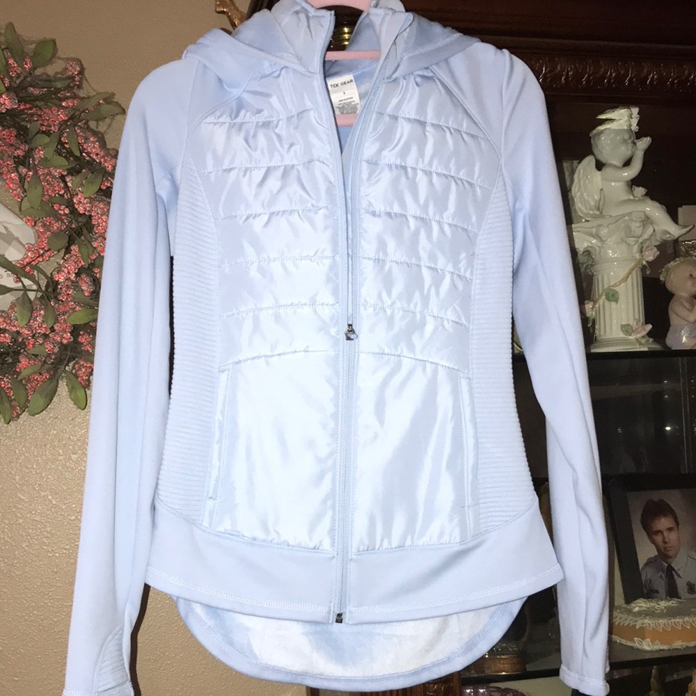 Tek Gear Women's Light Blue Hooded Jacket